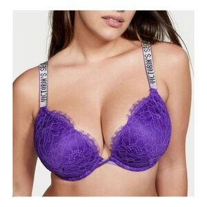 Victoria Secret Very Sexy Purple Bombshell Add-2-Cups Push-Up Bra ** SZ 34C